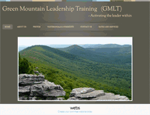 Tablet Screenshot of greenmountainleadershiptraining.com